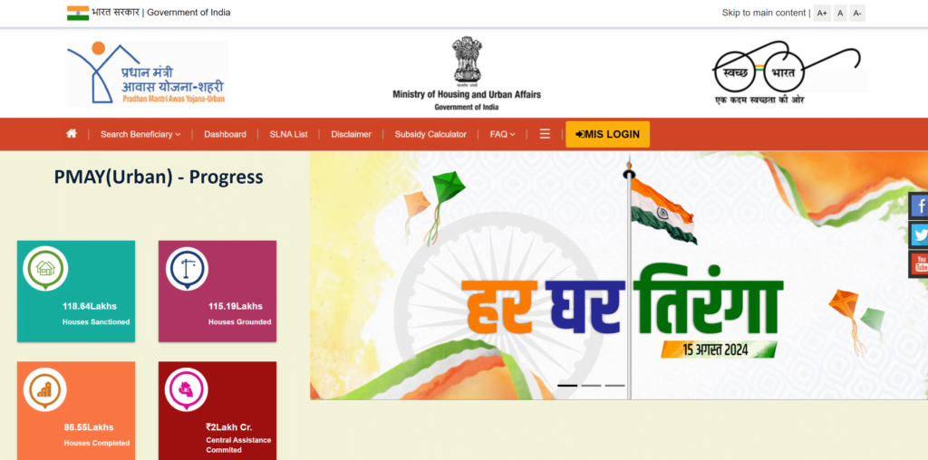 pmaymis.gov.in online Application